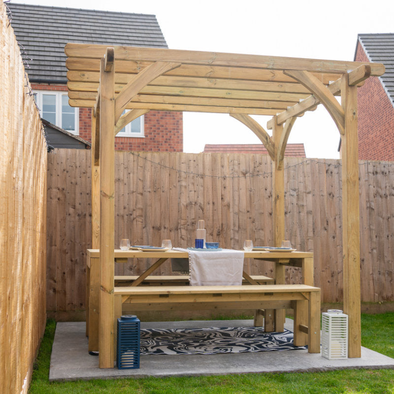 Hartwood Barton Garden Dining Set | Sheds.co.uk