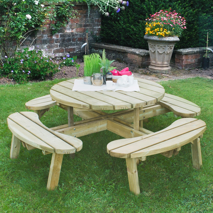 Hartwood Circular Picnic Table | Sheds.co.uk