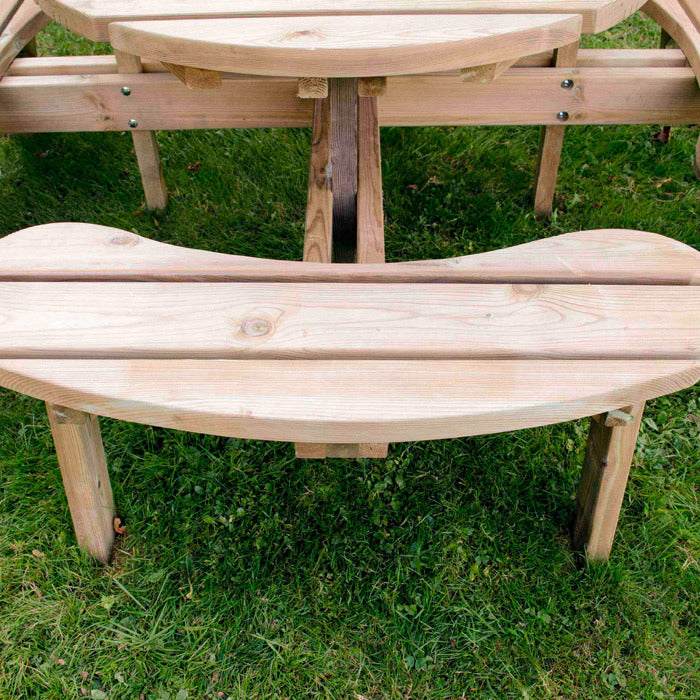 Hartwood Circular Picnic Table | Sheds.co.uk