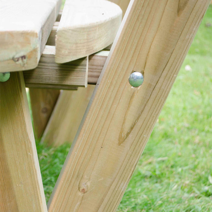 Hartwood Circular Picnic Table With Seat Backs | Sheds.co.uk