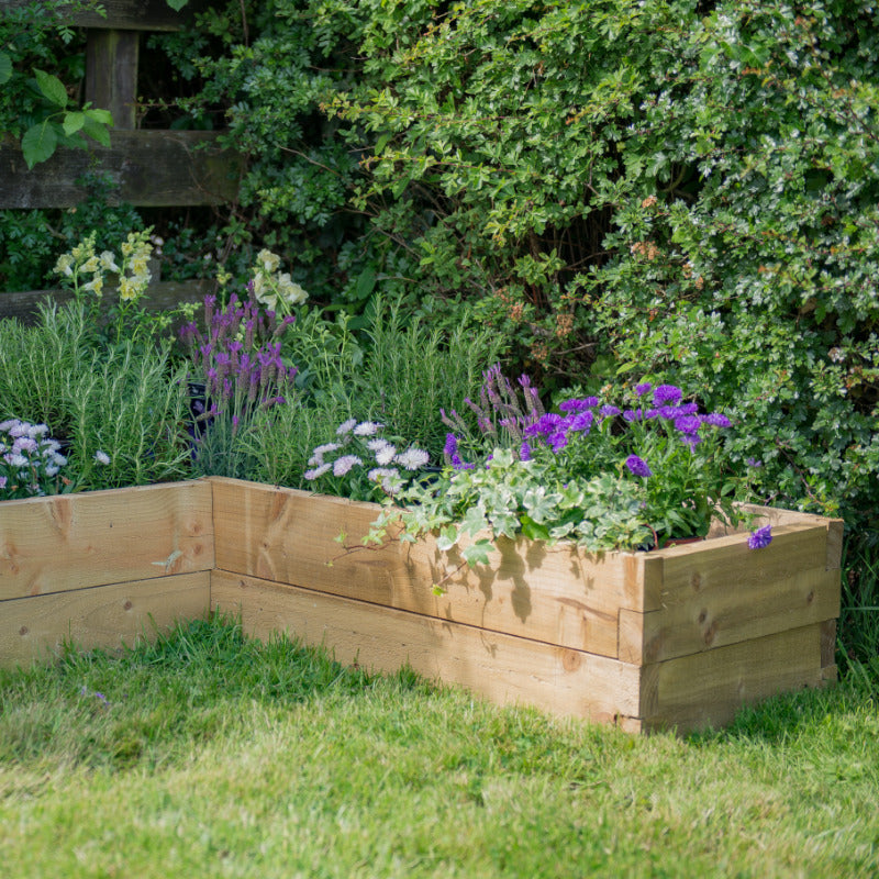 Hartwood Corner Raised Bed | Sheds.co.uk