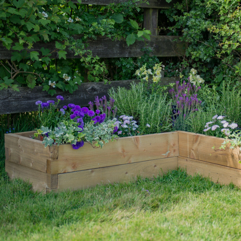 Hartwood Corner Raised Bed | Sheds.co.uk