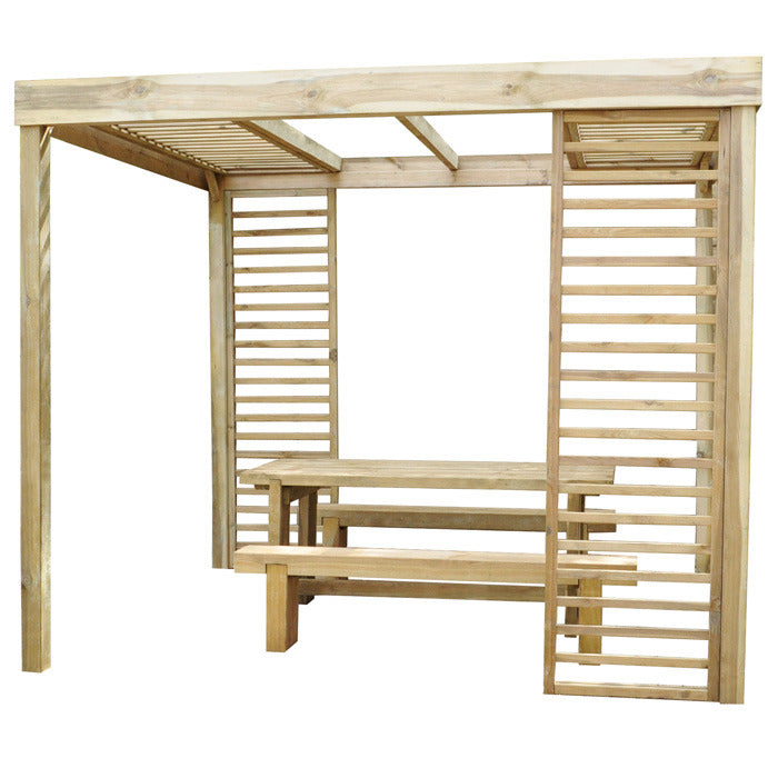 Hartwood Dining Pergola With Panels | Sheds.co.uk