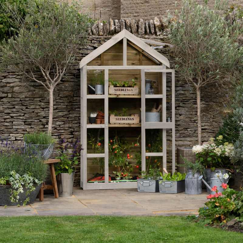Hartwood Georgian Wall Greenhouse With Auto Vent | Sheds.co.uk