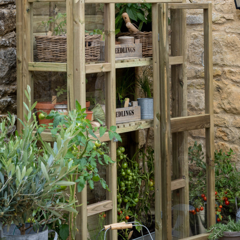 Hartwood Georgian Wall Greenhouse With Auto Vent | Sheds.co.uk