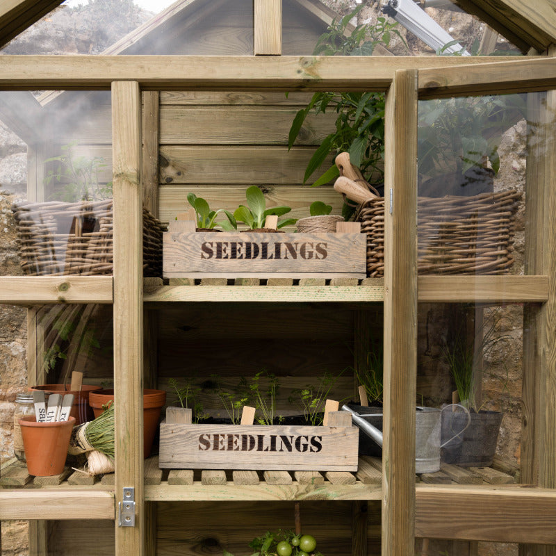 Hartwood Georgian Wall Greenhouse With Auto Vent | Sheds.co.uk