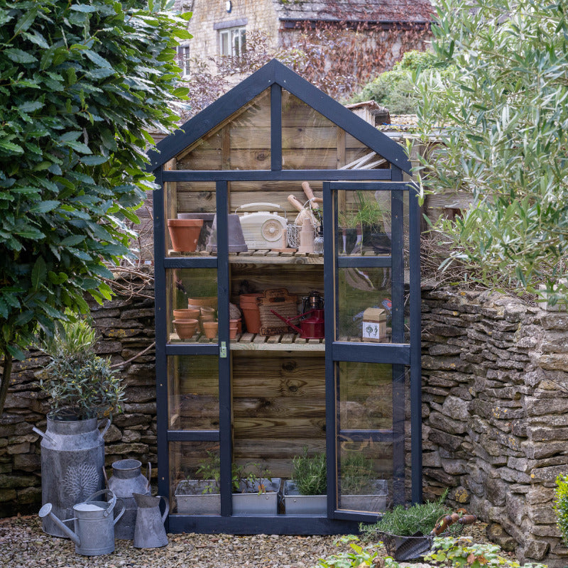 Hartwood Georgian Wall Greenhouse With Auto Vent | Sheds.co.uk