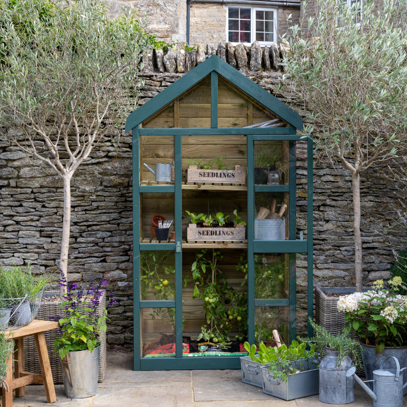 Hartwood Georgian Wall Greenhouse With Auto Vent | Sheds.co.uk