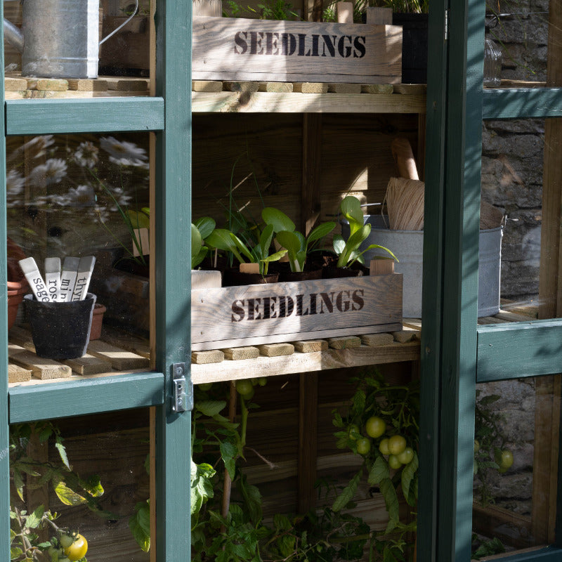 Hartwood Georgian Wall Greenhouse With Auto Vent | Sheds.co.uk