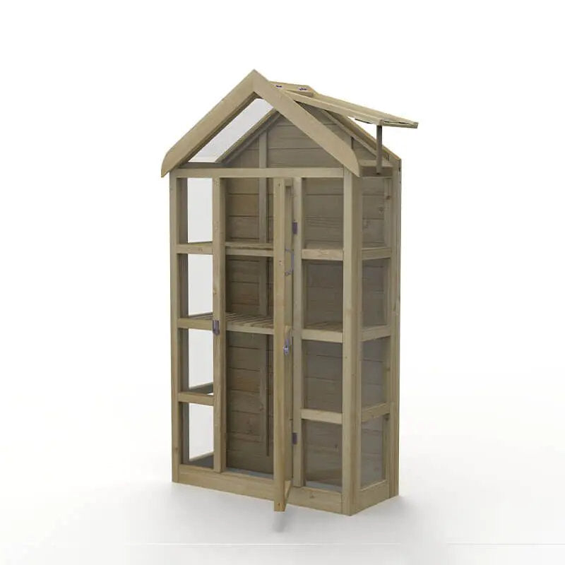 Hartwood Georgian Wall Greenhouse With Auto Vent | Sheds.co.uk