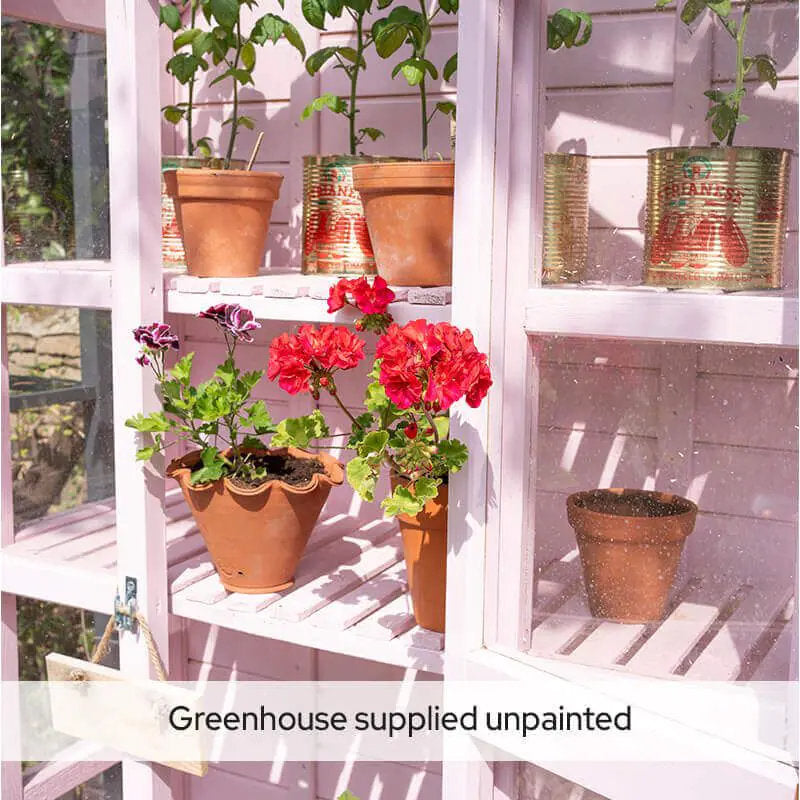 Hartwood Georgian Wall Greenhouse With Auto Vent | Sheds.co.uk