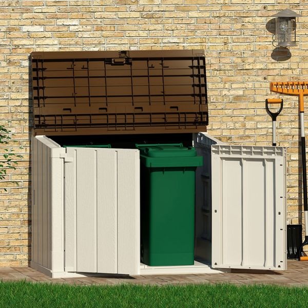 Hartwood Large Plastic Garden Storage Box | Sheds.co.uk