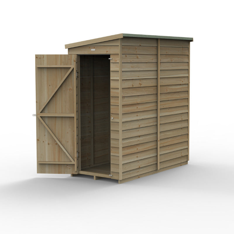 Hartwood Life Time 3' x 6' Windowless Overlap Pressure Treated Pent Lean-To Shed | Sheds.co.uk