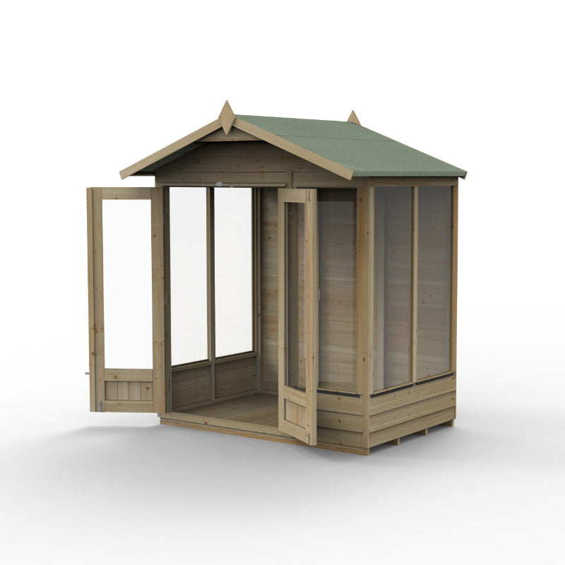 Hartwood Life Time 6' x 4' Pressure Treated Overlap Apex Summer House | Sheds.co.uk