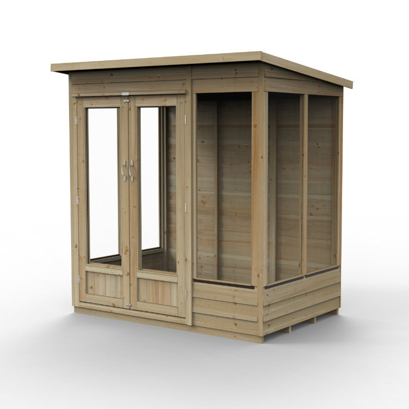 Hartwood Life Time 6' x 4' Pressure Treated Overlap Pent Summer House | Sheds.co.uk
