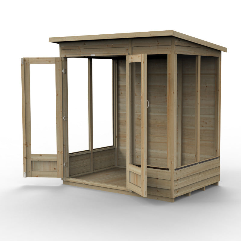 Hartwood Life Time 6' x 4' Pressure Treated Overlap Pent Summer House | Sheds.co.uk