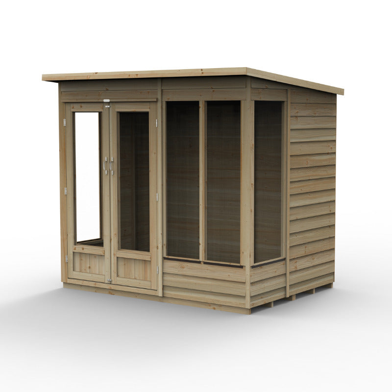 Hartwood Life Time 7' x 5' Pressure Treated Overlap Pent Summer House | Sheds.co.uk
