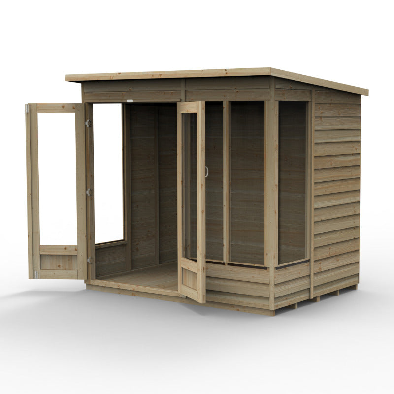 Hartwood Life Time 7' x 5' Pressure Treated Overlap Pent Summer House | Sheds.co.uk