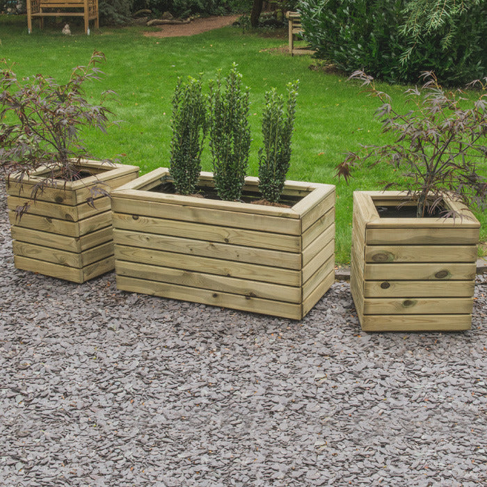 Hartwood Linear Double Planter | Sheds.co.uk