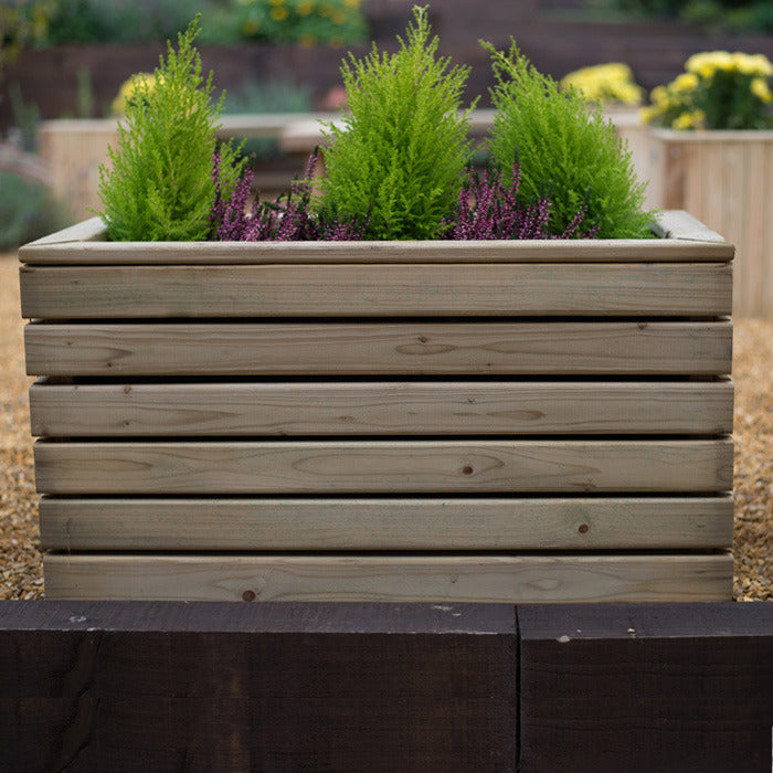 Hartwood Linear Double Planter | Sheds.co.uk