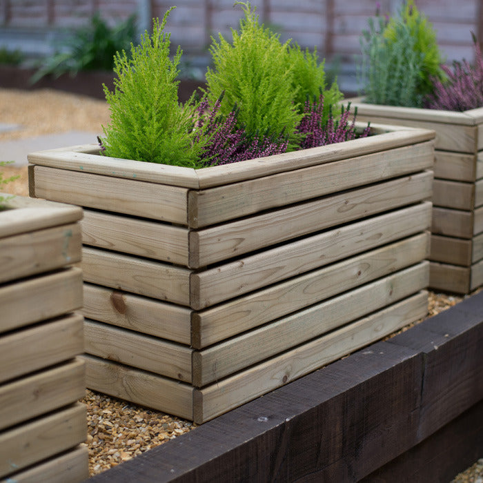 Hartwood Linear Double Planter | Sheds.co.uk