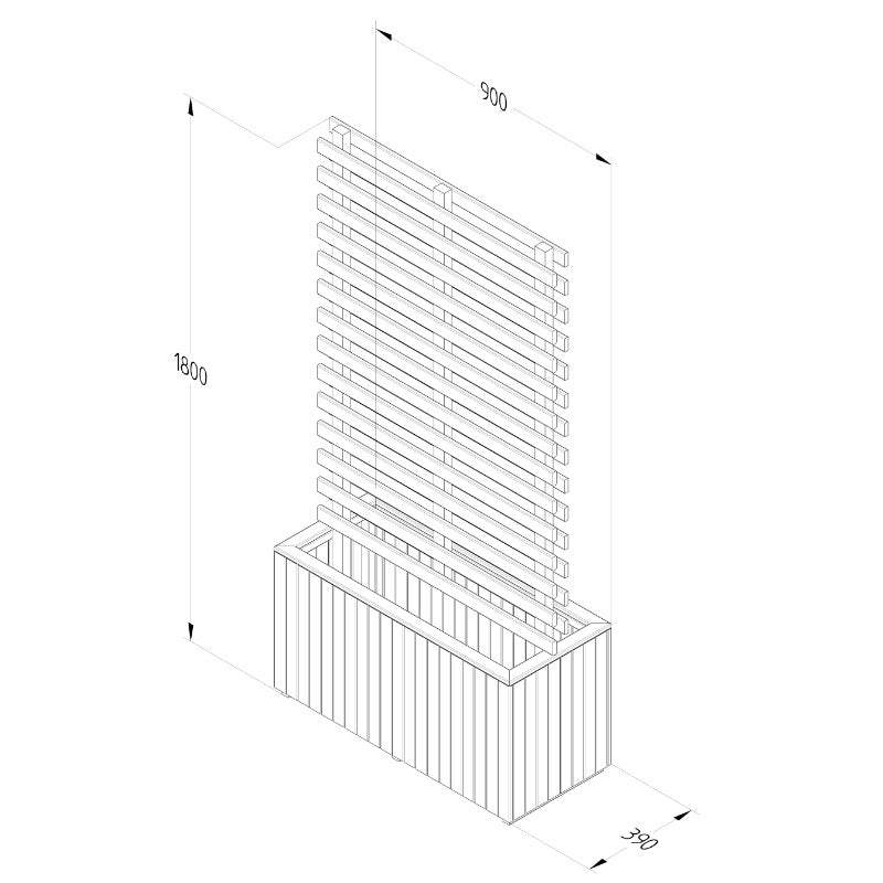Hartwood Living Screen Planter