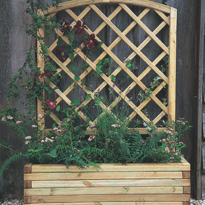 Hartwood Mersey Planter With Trellis | Sheds.co.uk