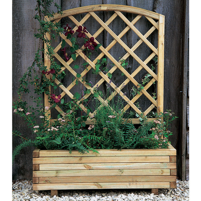 Hartwood Mersey Planter With Trellis | Sheds.co.uk