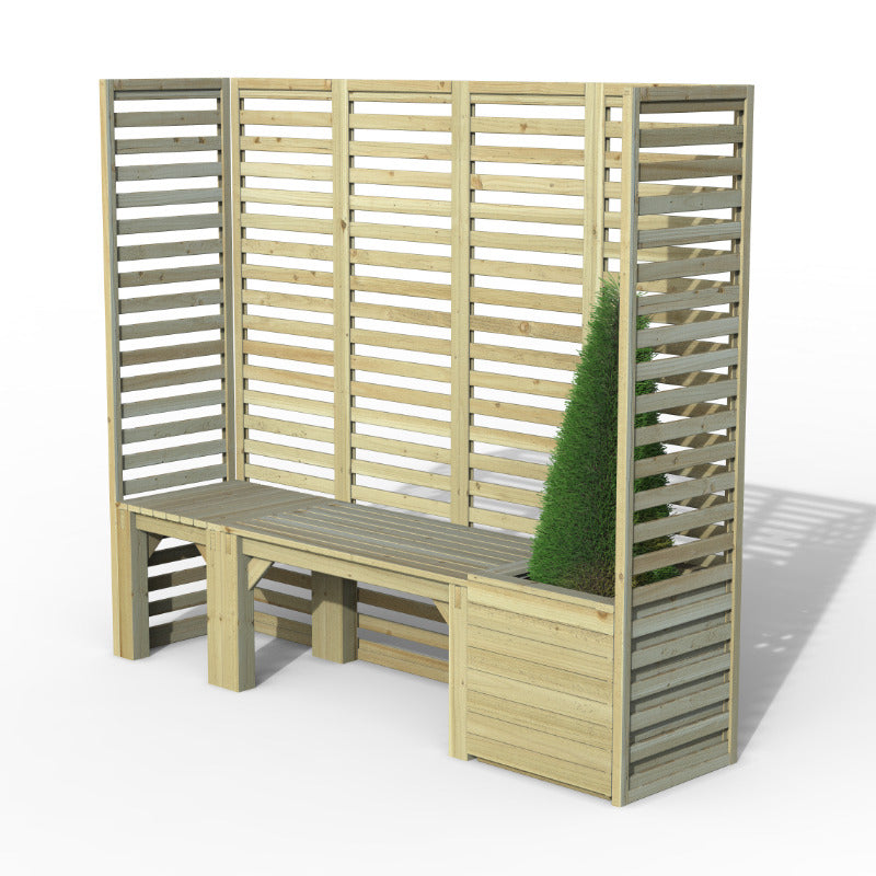 Hartwood Modular Garden Seating With Trellis - Option 2 | Sheds.co.uk