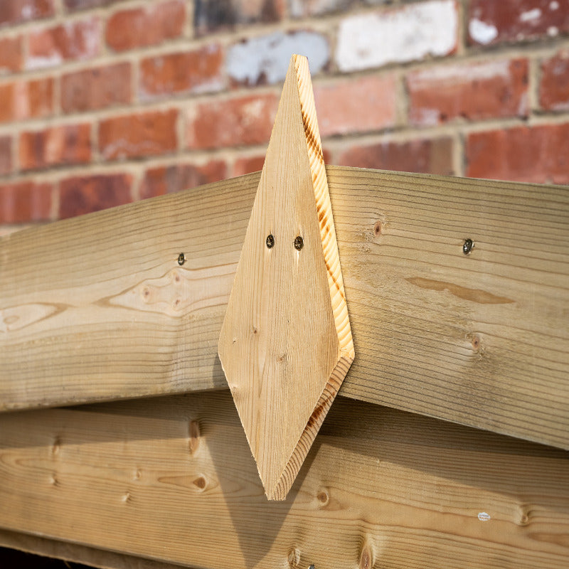 Hartwood Overlap Pressure Treated Log Store | Sheds.co.uk
