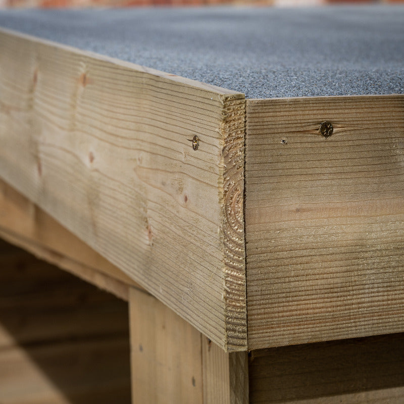 Hartwood Overlap Pressure Treated Log Store | Sheds.co.uk
