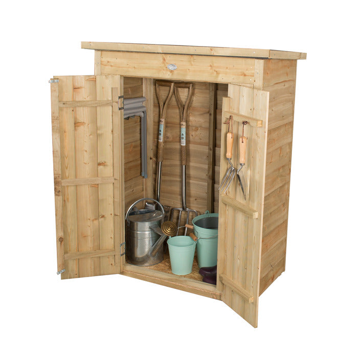 Hartwood Pressure Treated Overlap Pent Garden Store | Sheds.co.uk