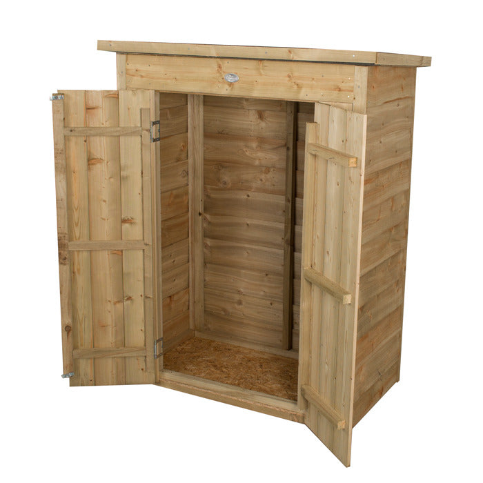 Hartwood Pressure Treated Overlap Pent Garden Store | Sheds.co.uk