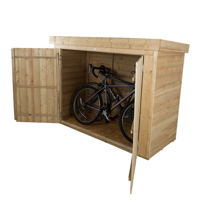 Hartwood Pressure Treated Overlap Pent Large Outdoor Store | Sheds.co.uk