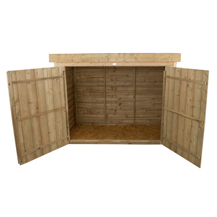 Hartwood Pressure Treated Overlap Pent Large Outdoor Store | Sheds.co.uk