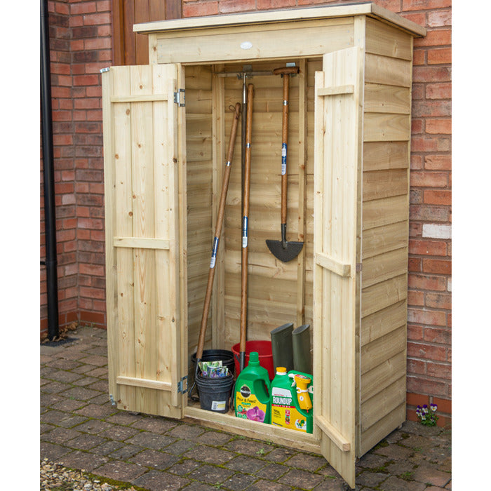 Hartwood Pressure Treated Overlap Pent Tall Garden Store | Sheds.co.uk