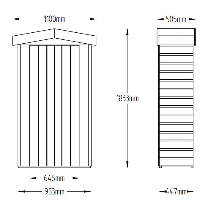 Hartwood Pressure Treated Shiplap Apex Tall Garden Store