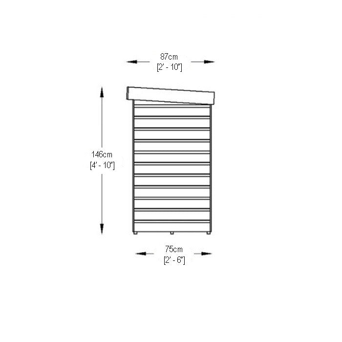 Hartwood Pressure Treated Shiplap Pent Large Outdoor Store | Sheds.co.uk
