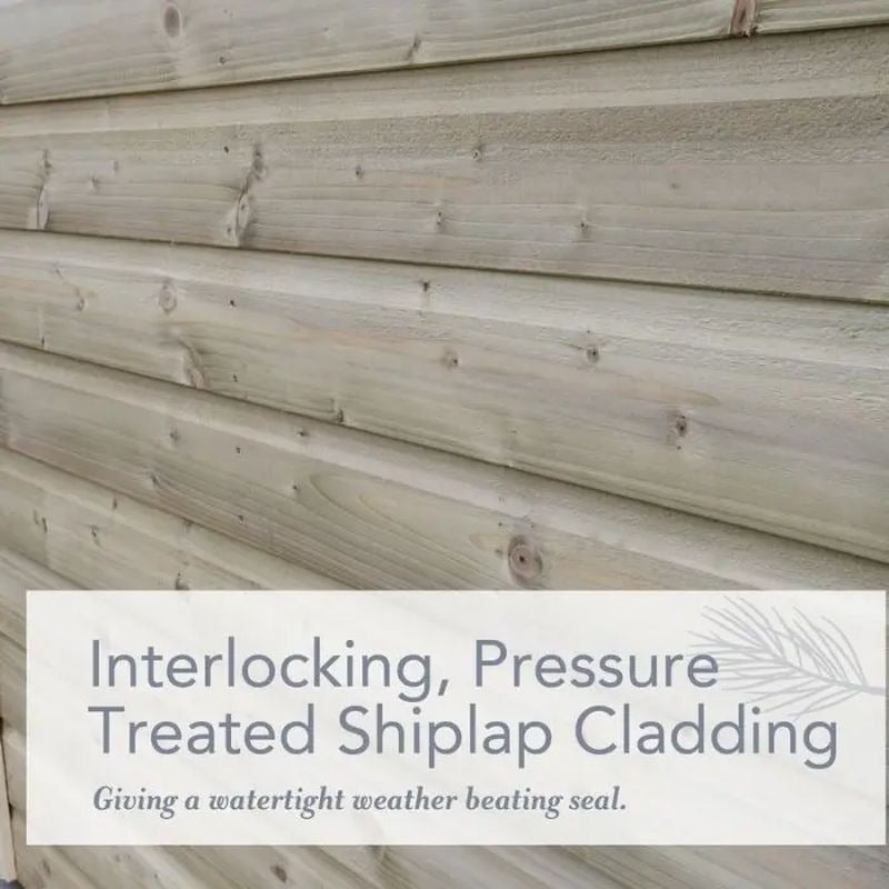Hartwood 6' x 4' Pressure Treated Shiplap Reverse Apex Garden Bar | Sheds.co.uk