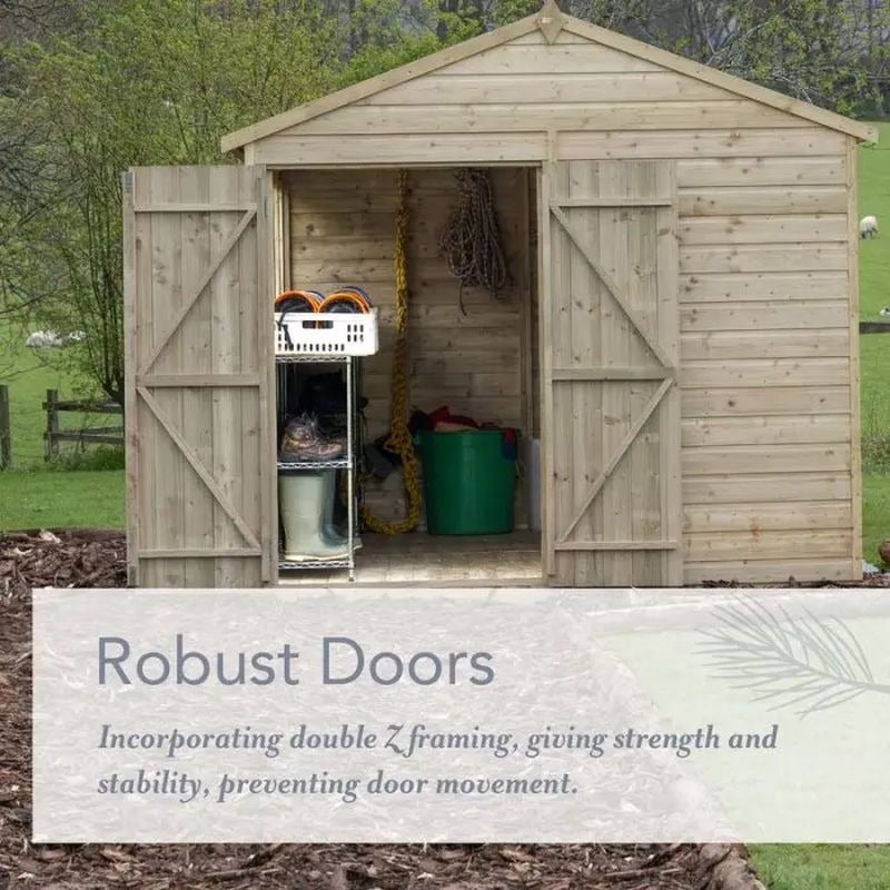 Hartwood 5' x 7' Pressure Treated Shiplap Apex Shed | Sheds.co.uk
