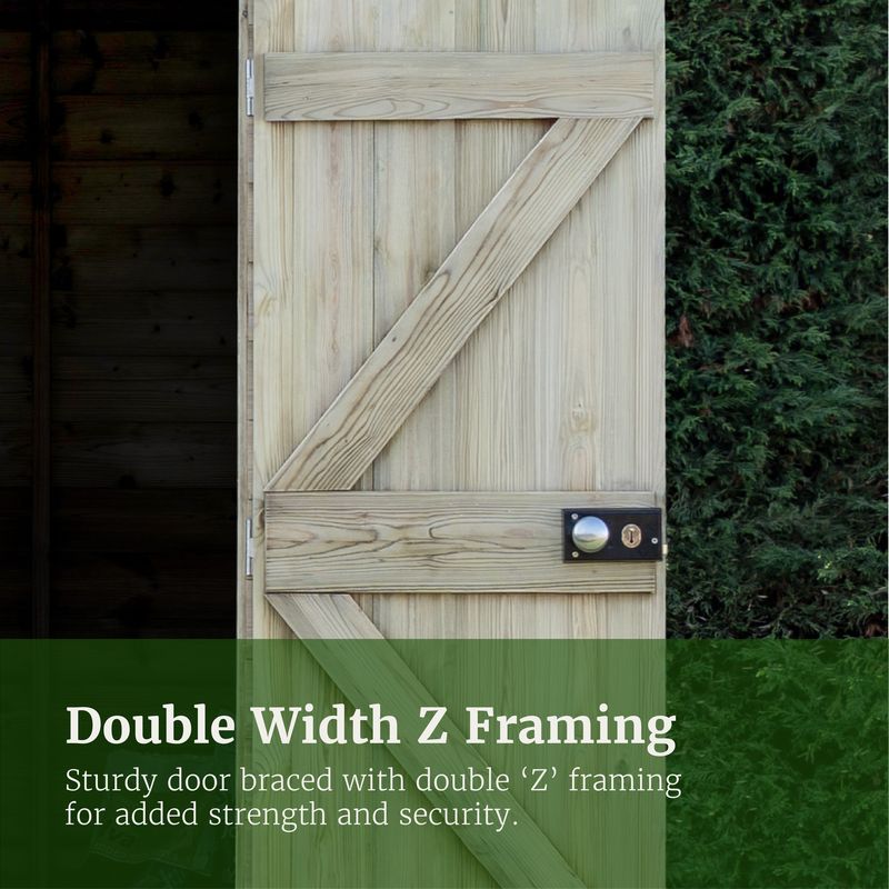 Hartwood 5' x 7' Pressure Treated Premium Tongue & Groove Apex Shed | Sheds.co.uk