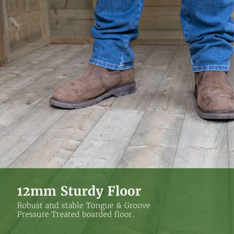 Hartwood 5' x 7' Pressure Treated Premium Tongue & Groove Apex Shed | Sheds.co.uk