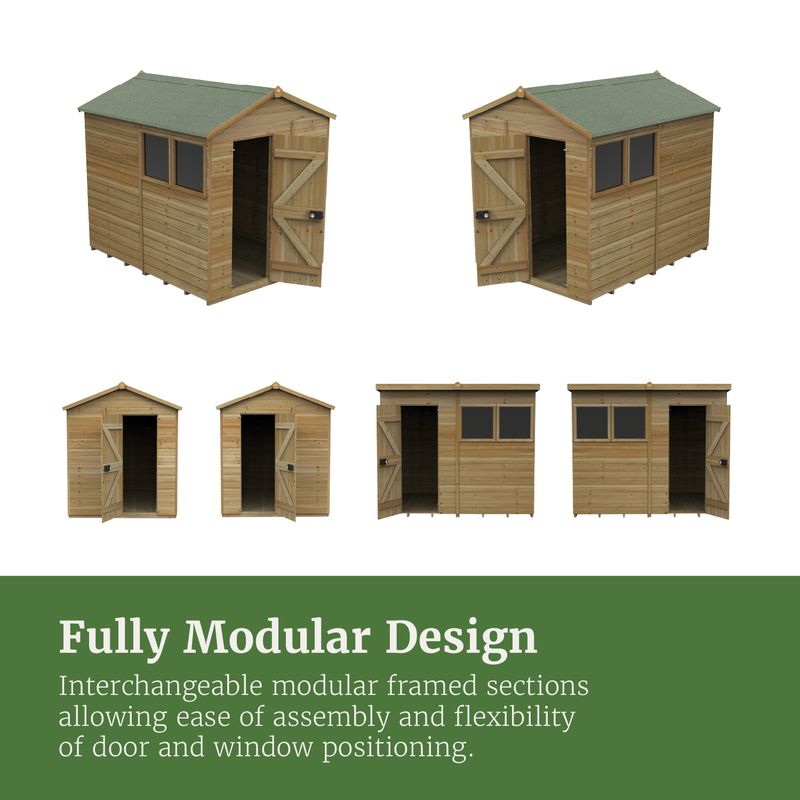Hartwood 5' x 7' Pressure Treated Premium Tongue & Groove Apex Shed | Sheds.co.uk