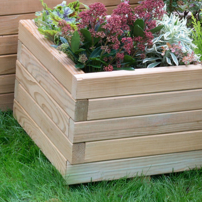 Hartwood Set of Three Rectangular Planters | Sheds.co.uk