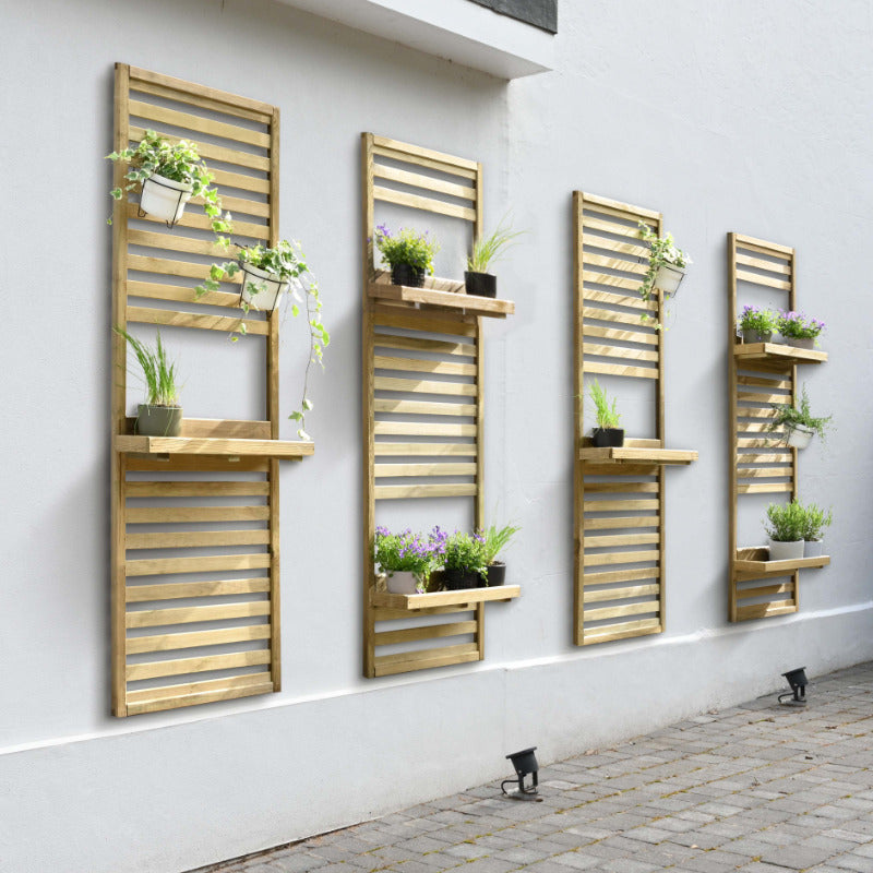 Hartwood Slatted Wall Planter | Sheds.co.uk