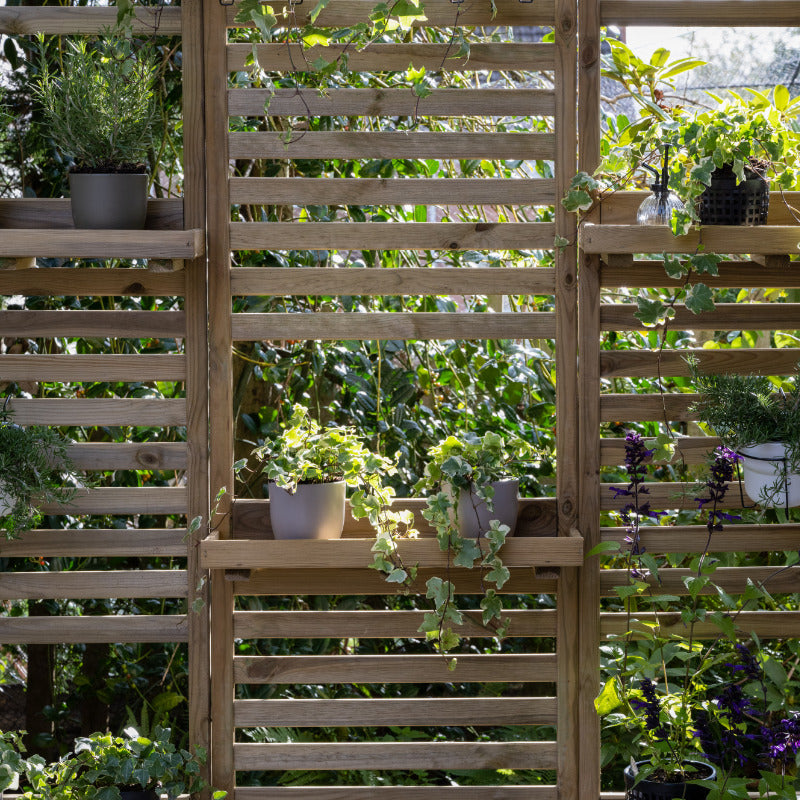 Hartwood Slatted Wall Planter | Sheds.co.uk