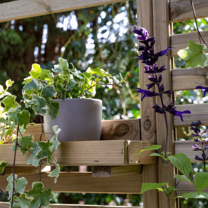 Hartwood Slatted Wall Planter | Sheds.co.uk