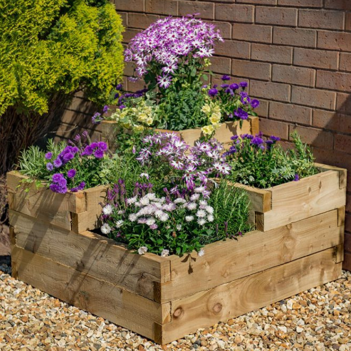 Hartwood Tiered Raised Bed | Sheds.co.uk