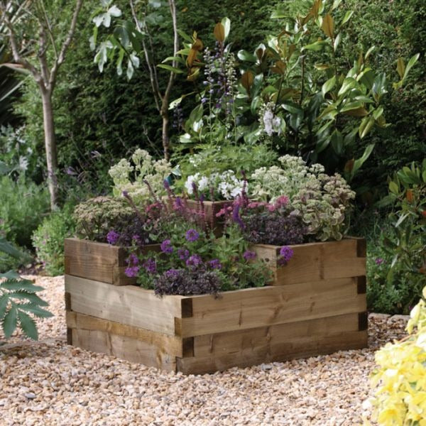 Hartwood Tiered Raised Bed | Sheds.co.uk