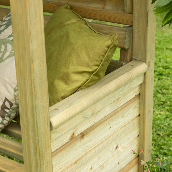 Hartwood Venetian Corner Arbour Seat | Sheds.co.uk